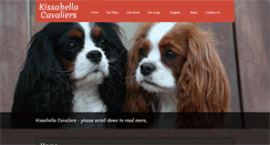 Desktop Screenshot of kissabellacavaliers.com